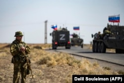 Ruski vojnici u blizini sirijskog grada al-Qahtaniyah, 8. oktobra 2022.