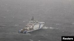 Фінський патрульний корабель поблизу місця пошкодження газопроводу Balticconnector, 11 жовтня 2023 року
