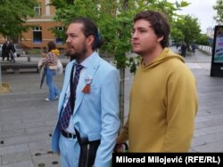 Moskovljanin Edin Fadilović (lijevo) i profesor ruskog jezika Borislav Marić