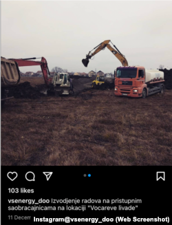 Objava na Instagram profilu kompanije VS Energy