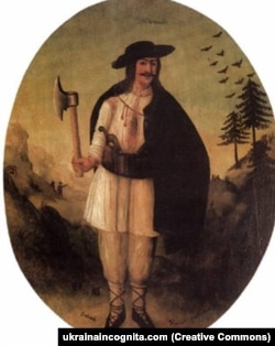 Олекса Довбуш, зображення ХІХ століття