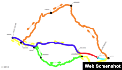 ალტერნატიული მარშრუტების რუკა