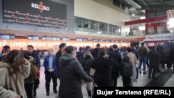 Gužva na prištinskom aerodromu 1. januara 2023.