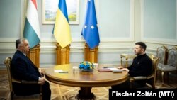 Viktor Orban i Volodimir Zelenski u Kijevu, 2. jula 2024.