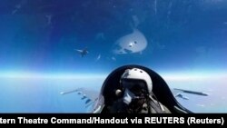 Kineske vojne snage tokom vežbi oko Tajvana, 9. april 2023. 