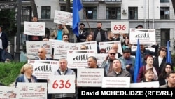 აქცია პარლამენტის უკან მინიმალური ხელფასის გაზრდის მოთხოვნით, 6 ოქტომბერი, 2023 წელი