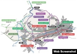 Mreža saobraćajnica Kantona Sarajevo. Izgled sarajevske zabilaznice, Oktobar 2023