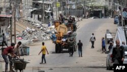 Palestinci beže iz Rafe na jugu Gaze ka Kan Junisu, nakon naredbe Izraela o evakuaciji, 11. maja 2024. 