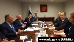 Sregej Lavrov i Ivica Dačić na sastanku u Njujorku, 22. septembar 2023.