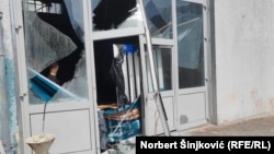 Prostorije Novosadskog sajma posle incidenta tokom izbornog dana, 2. juna 2024.