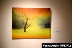 Bejtullahu je slikao drveće koje je viđao u Beogradu tokom umetničke rezidencije