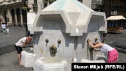 Česma u Knez Mihailovoj, jul 2023, Beograd