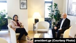 საქართველოს პრეზიდენტი სალომე ზურაბიშვილი, ჯანდაცვის მინისტრი ზურაბ აზარაშვილი 