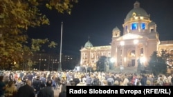 Protest 'Srbija protiv nasilja' u Beogradu, 28. oktobar 2023.