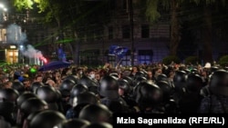 სპეცრაზმი 1 მაისს რუსთაველის გამზირზე