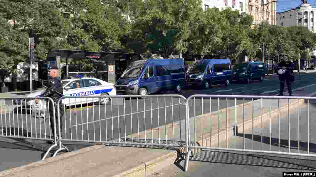 Policijske "marice" u centru Beograda.