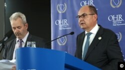 Visoki predstavnik u BiH Christian Schmidt u Srebrenici, 20. septembar 2023.