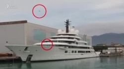 Запуск дрона с яхты "Шехерезада" Запуск дрона с яхты "Шехерезада"