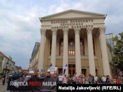 Protest je održan i u Subotici, gradu na severu Srbije