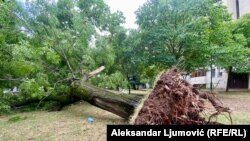 Posljedice nevremena u Podgorici, 2. jul.