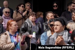 კადრი საპროტესტო აქციიდან