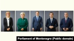 Poslanici Suzana Pribilović, Dragica Sekulić, Damir Šehović, Predrag Bošković i Ivan Brajović
