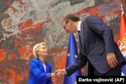 Ursula fon der Lajen i Aleksandar Vučić, Beograd, 31. olktobra 2023.