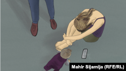 Sanela je dobila dvoje djece u vezi i preživljavala nasilje tokom obje trudnoće. Ilustracija.
