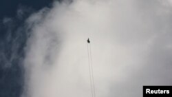 Izraelski borbeni lovac F-35 na nebu u blizini granice Izraela i Libana na sjeveru Izraela, oktobar 2023.