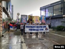 Okupljeni su prošli glavnom gradskom pješačkom zonom na putu do Hrama Hrista Spasitelja, Banja Luka, BiH, 4. jun 2023.