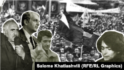 1989 წლის 9 აპრილი და ეროვნული მოძრაობის ლიდერები.