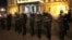 SERBIA, BELGRADE-INCIDENTS AT THE PROTEST - Police officers take position during a protest by supporters of the opposition '