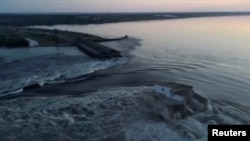 Brana Kahovka je uništena eksplozijom u junu 2023. godine.