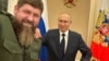 Очільник Чечні Рамзан Кадиров і очільник Росії Володимир Путін. Кремль, літо 2023 року. Фото з телеграмканалу Кадирова