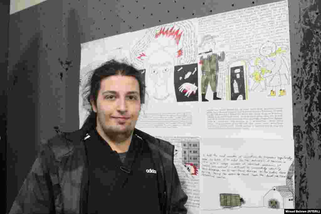 Među posjetiocima izložbe je bio i mladi Adnan Bratić iz Mostara. On smatra kako je zanimljiv način na koji su slike o stradanju Ukrajine prezentirane. "Pogotovo kako mi sada možemo vidjeti ratne scene i scene koje govore o jednom oružanom sukobu u dvadeset i prvom stoljeću, što je jako tragično i to usred Evrope, koja se smatra civilizovanim kontinentom“, rekao je Bratić za RSE.