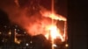Пожар на нефтеперерабатывающем заводе в Туапсе после одного из ударов беспилотников