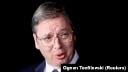 Predsjednik Srbije Aleksandar Vučić u Ohridu, 18. marta 2023.