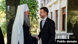 Patrijarh SPC Porfirije i predsjednik Crne Gore Jakov Milatović, 14. oktobra 2023.
