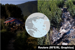 Mapa mesta pada i fotografije sa mesta pada aviona