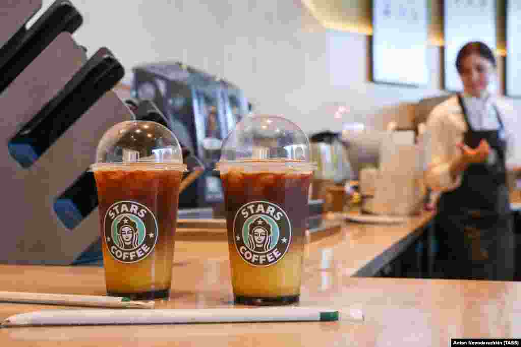 The Stars Coffee store on Arbat Street opened inside a former Starbucks outlet. In May 2022, Starbucks joined scores of other major Western brands in pulling out of Russia amid the country's invasion of Ukraine.  
