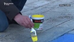 Na Cetinju nova ploča za Ukrajinu Na Cetinju nova ploča za Ukrajinu