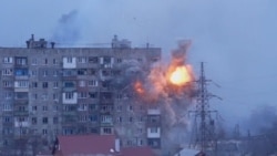 'Who Will Bring Back Our Children?': Russian Tanks Shell Residential Buildings In Mariupol 'Who Will Bring Back Our Children?': Russian Tanks Shell Residential Buildings In Mariupol