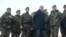 Министерот за одбрана Милош Вучевиќ со припадниците на српската армија во близина на границата со Косово, 26 декември 2022 година