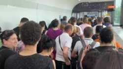 მოქალაქეების რიგი სარფის სასაზღვრო-გამშვებ პუნქტში