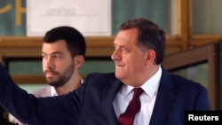 Milorad Dodik (desno) sa sinom Igorom, Laktaši kod Banjaluke, BiH, septembar 2016.