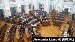 Sjednica crnogorskog parlamenta na Cetinju, 28. aprila 2022.