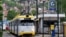 Bosnia-Herzegovina - A tram leaves the garage in Sarajevo, on May 15, 2020 as Bosia eases the lockdown measures taken to curb the spread of the novel coronavirus (COVID-19).