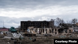 Город Тростянец, Сумская область, Украина, 27 марта 2022 года