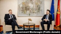 Sastanak Specijalnog izaslanika SAD Gabriela Eskobara sa premijerom u tehničkom mandatu Dritanom Abazovićem. Podgorica 15. decembar 2022.