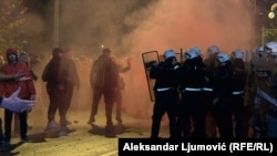 Sukob policije i demonstranata u Podgorici 12. decembra 2022